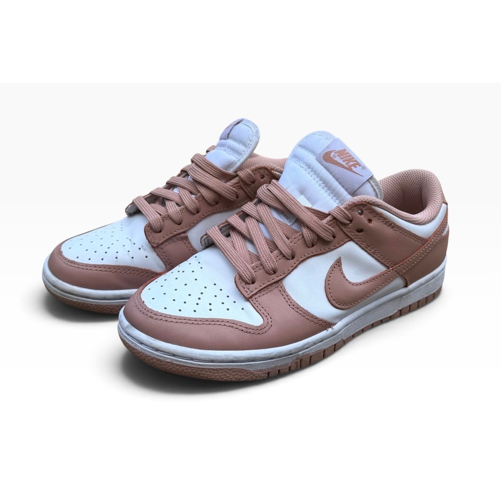 Nike Dunk Low Women 6.5 Rose Whisper White Pink DD1503-118 GUC Leather Sneaker